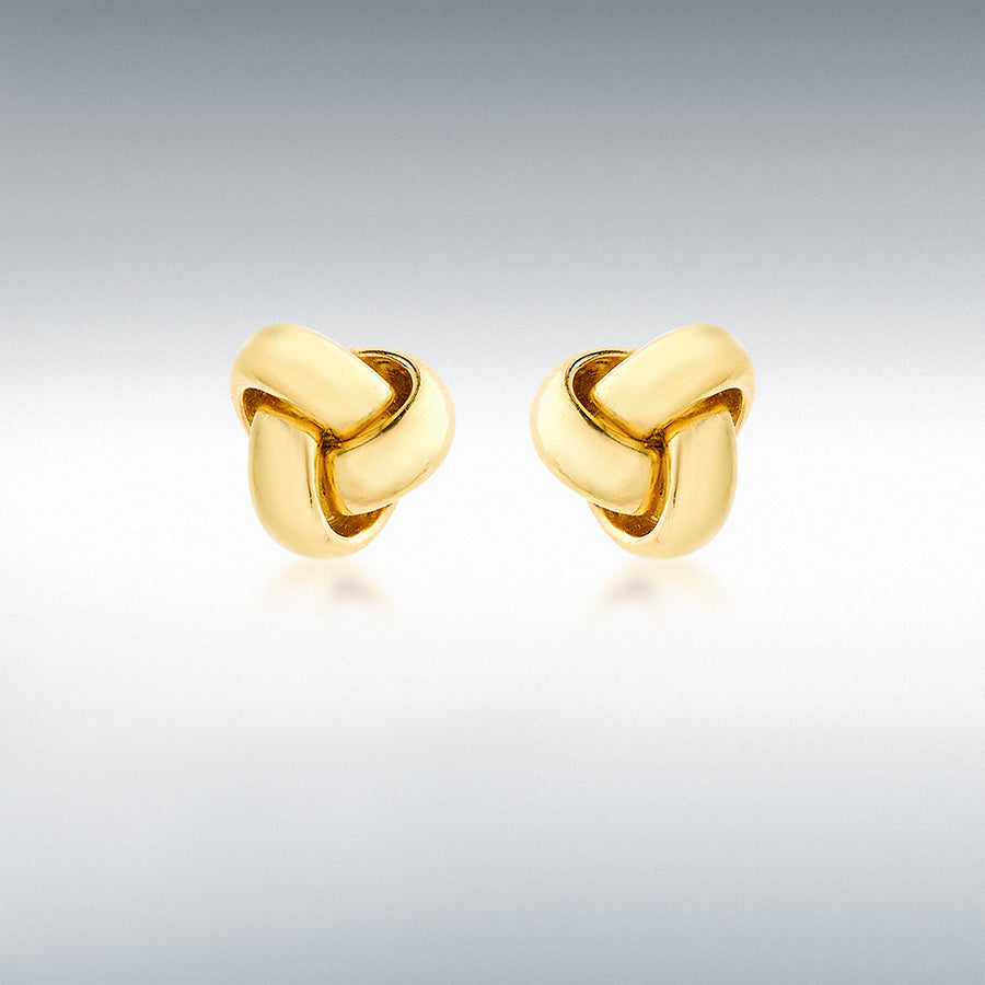 9ct Yellow Gold Knot Stud Earrings