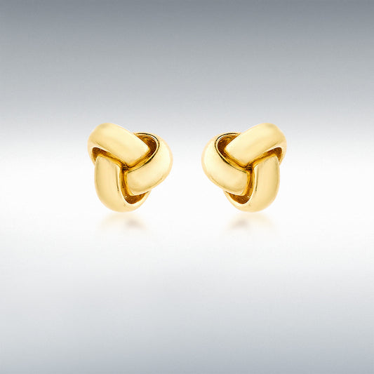 9ct Yellow Gold Knot Stud Earrings