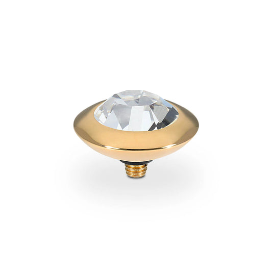Qudo Tondo Top 13 mm - Gold Crystal