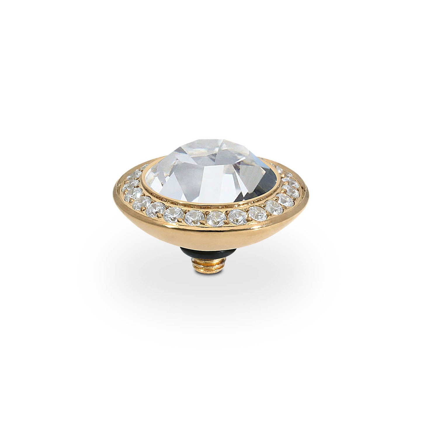 Tondo Deluxe Top 13 mm - Gold Crystal