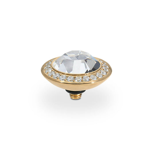 Tondo Deluxe Top 13 mm - Gold Crystal