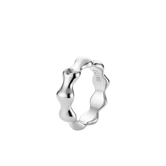 Silver Tone Organico Ring