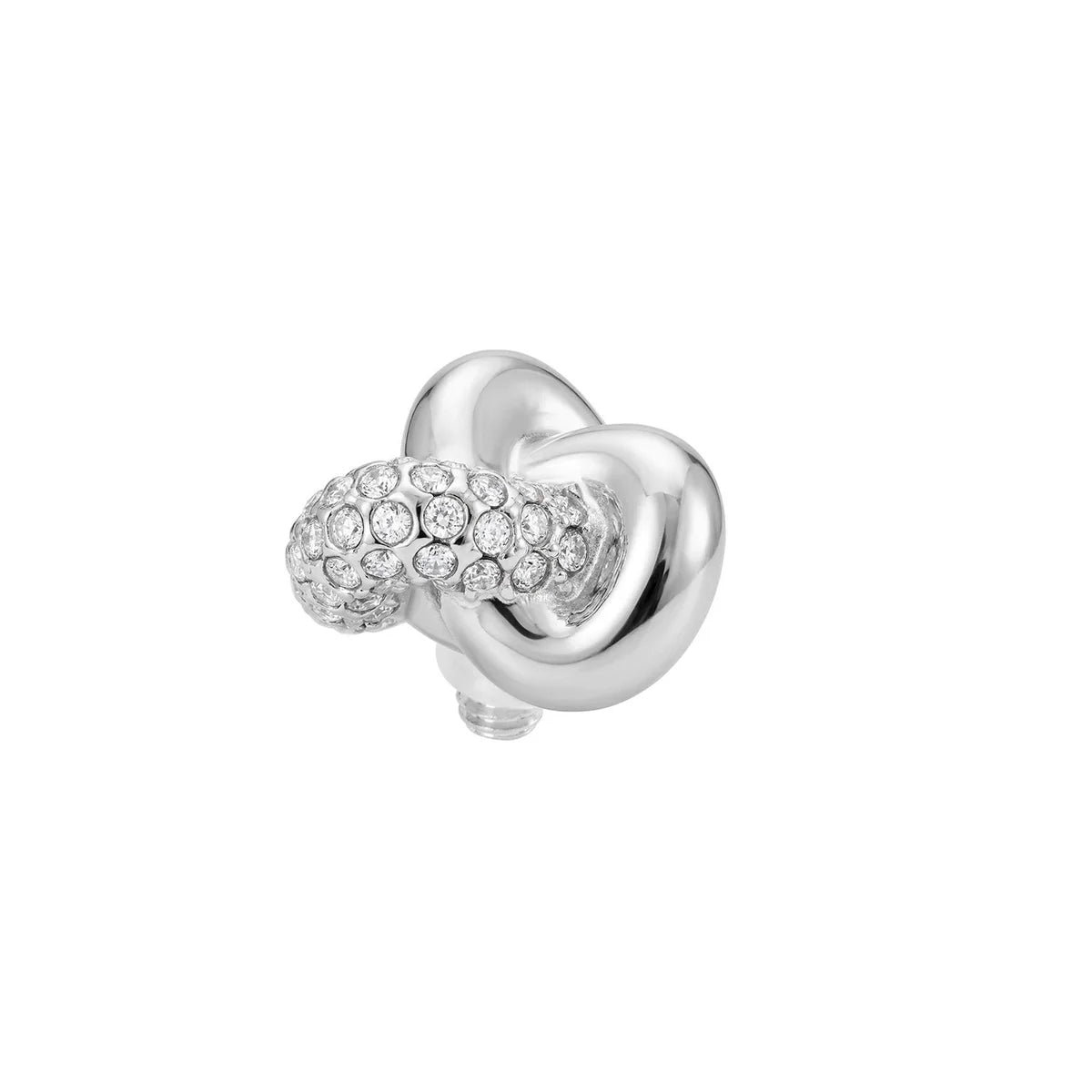 Silver Tone Nodo Top 10 mm
