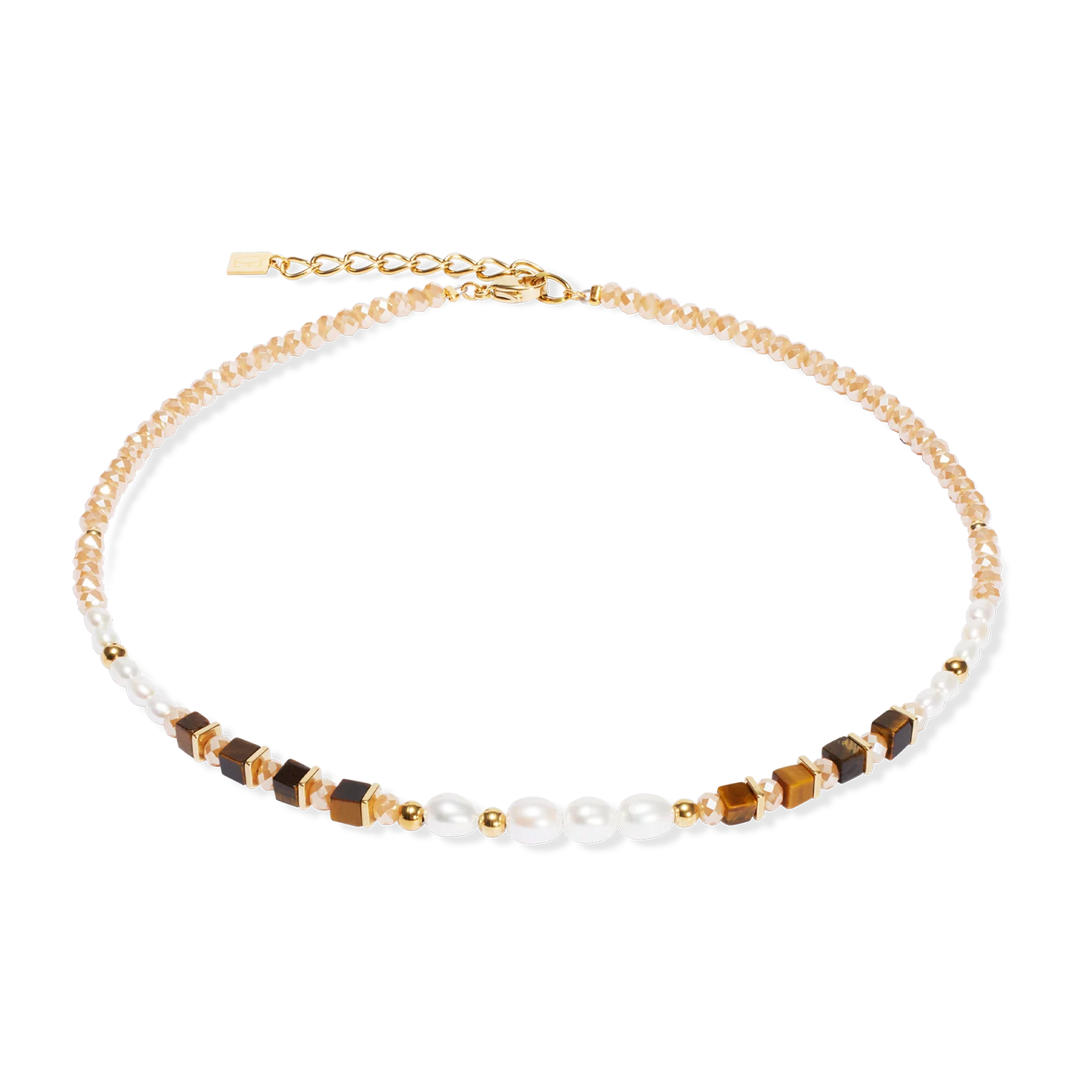 Necklace Cosmic Pearls deep gold