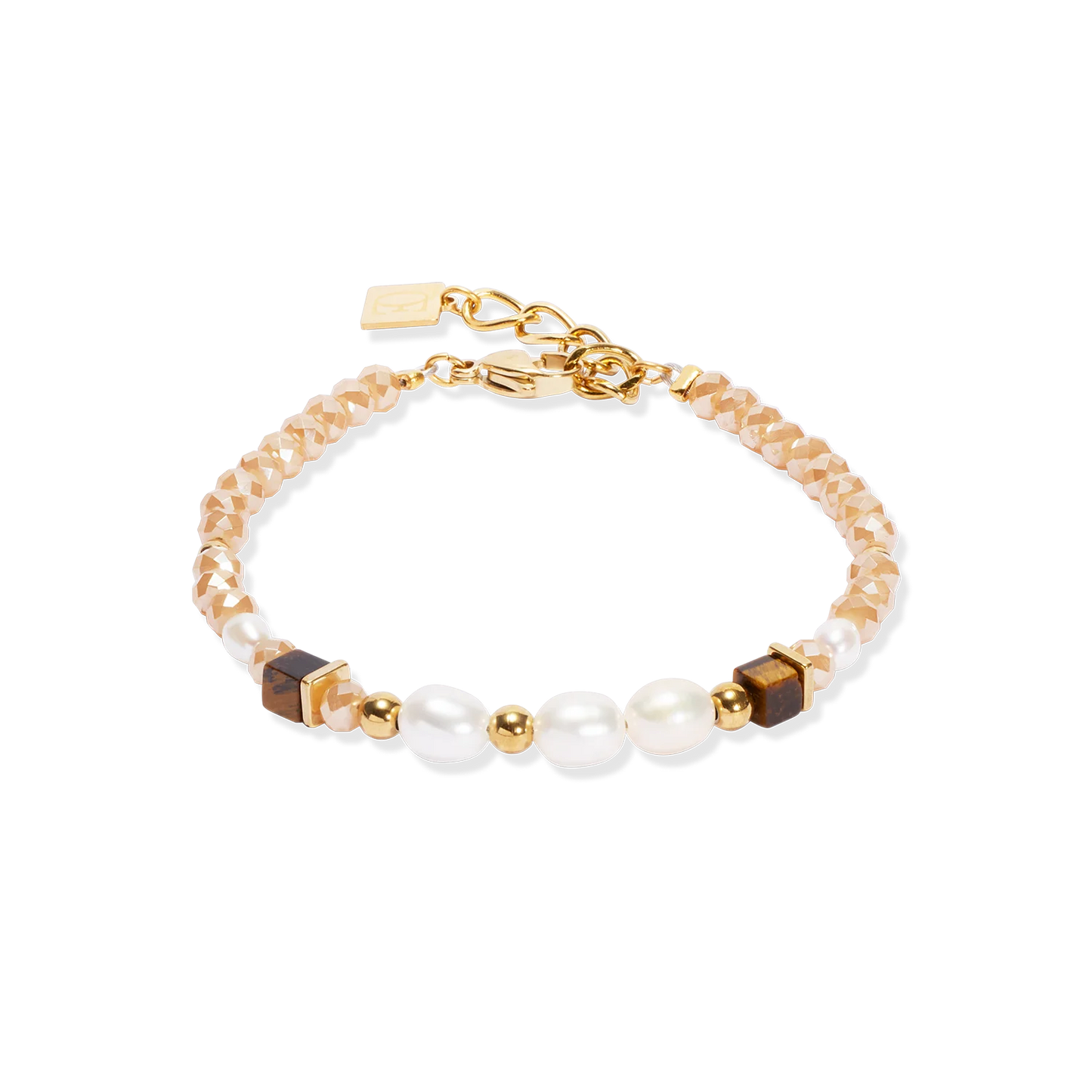Bracelet Cosmic Pearls deep gold