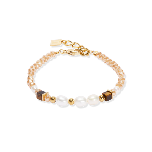 Bracelet Cosmic Pearls deep gold