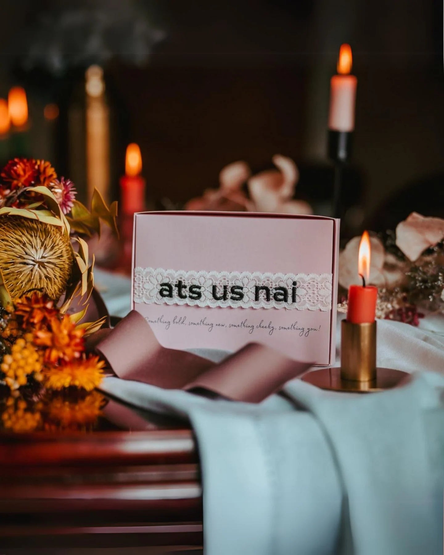 'ats us nai' Wedding Garter