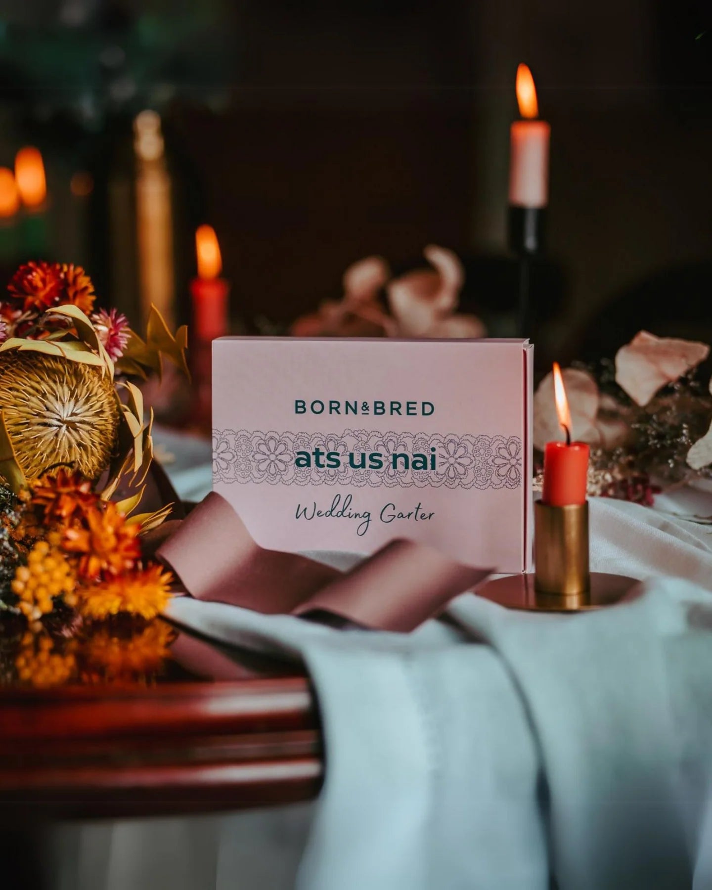 'ats us nai' Wedding Garter