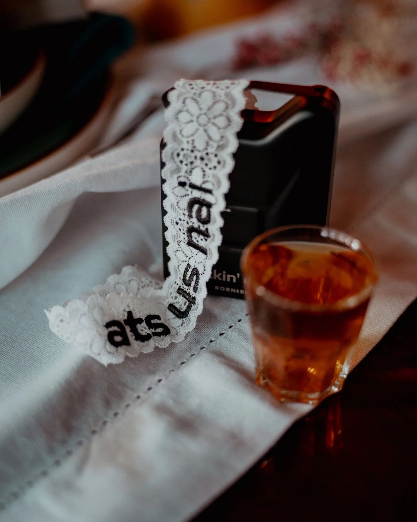 'ats us nai' Wedding Garter