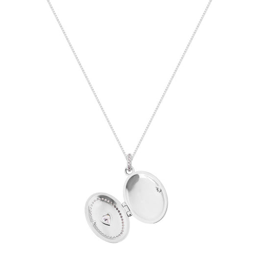 Tipperary Silver Heart Locket & Chain