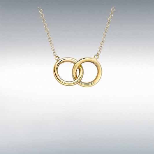 9ct Yellow Gold 'Linked Rings' Necklace