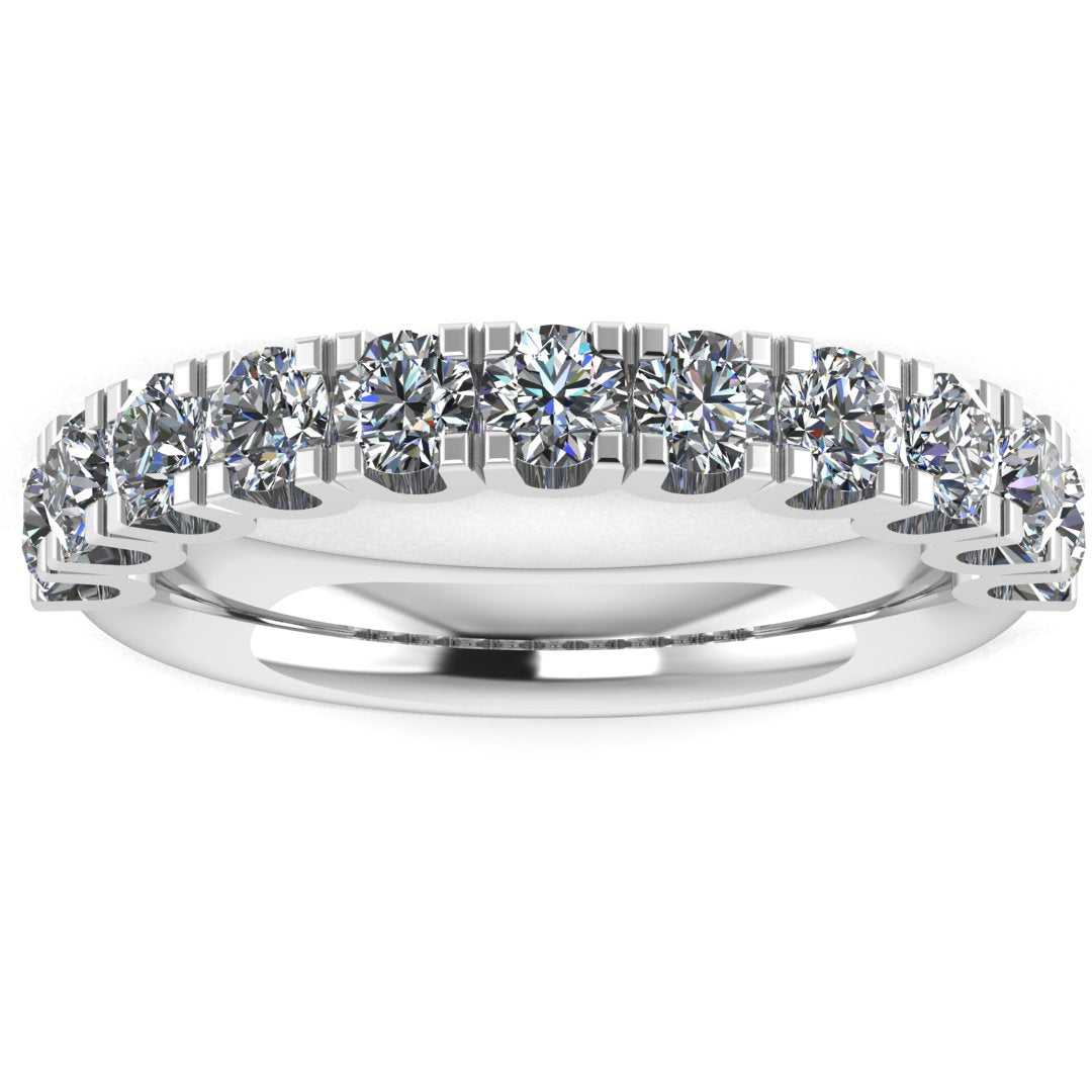 Scallop Set Diamond Band