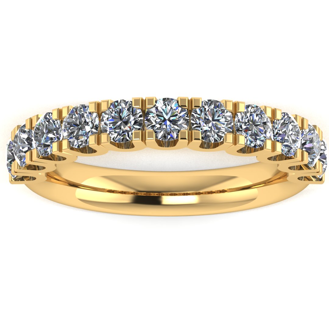Scallop Set Diamond Band