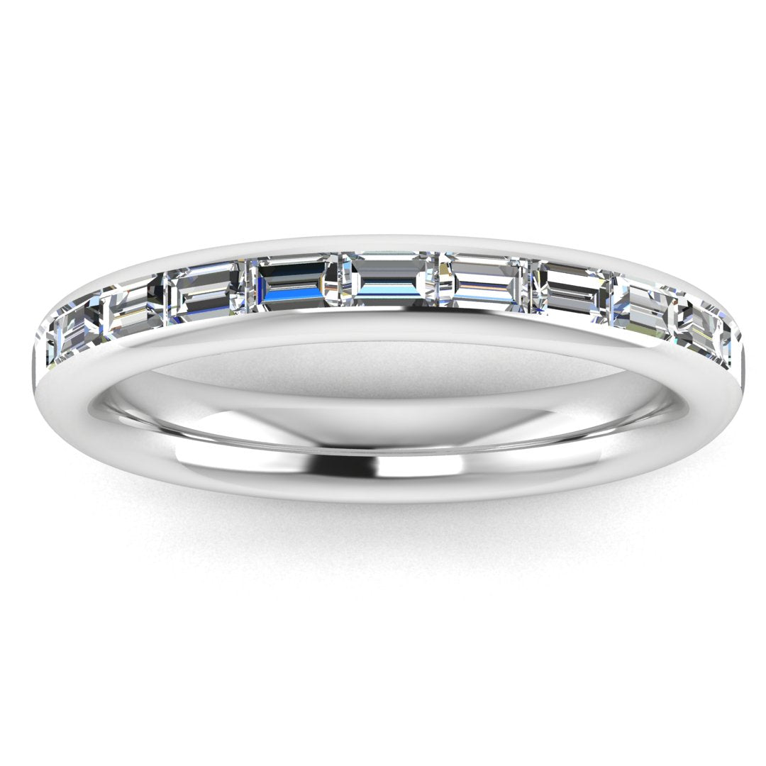 Channel Set Baguette Diamond Band