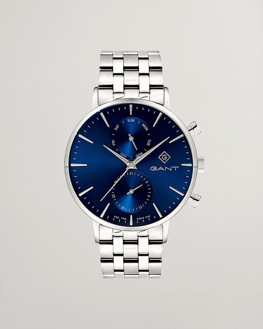 Gant Steel/Navy Park Hill Day-Date II Wristwatch