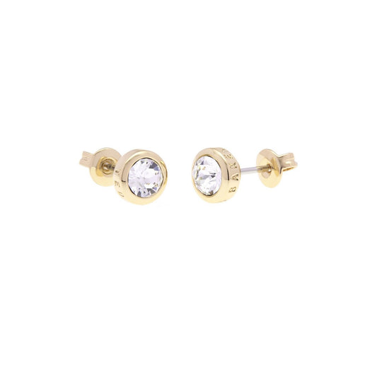 TED BAKER-CRYSTAL STUD EARRING GOLD