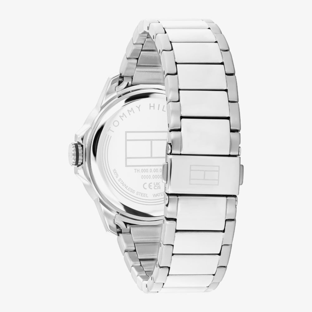 Tommy Hilfiger Men's Remy White Dial Stainless Steel Bracelet