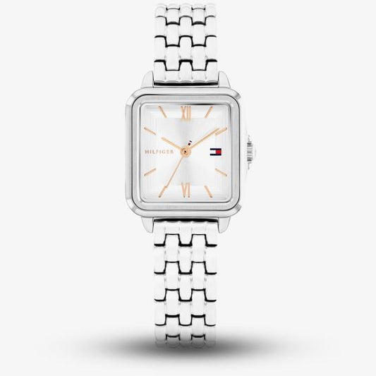 Tommy Hilfiger Ladies Mia Square Dial Steel Bracelet Watch