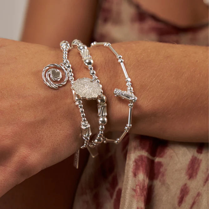 Dainty Moon Cut Sparkle T-Bar Bracelet