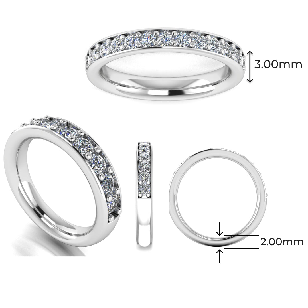 Diamond Grain Set Band