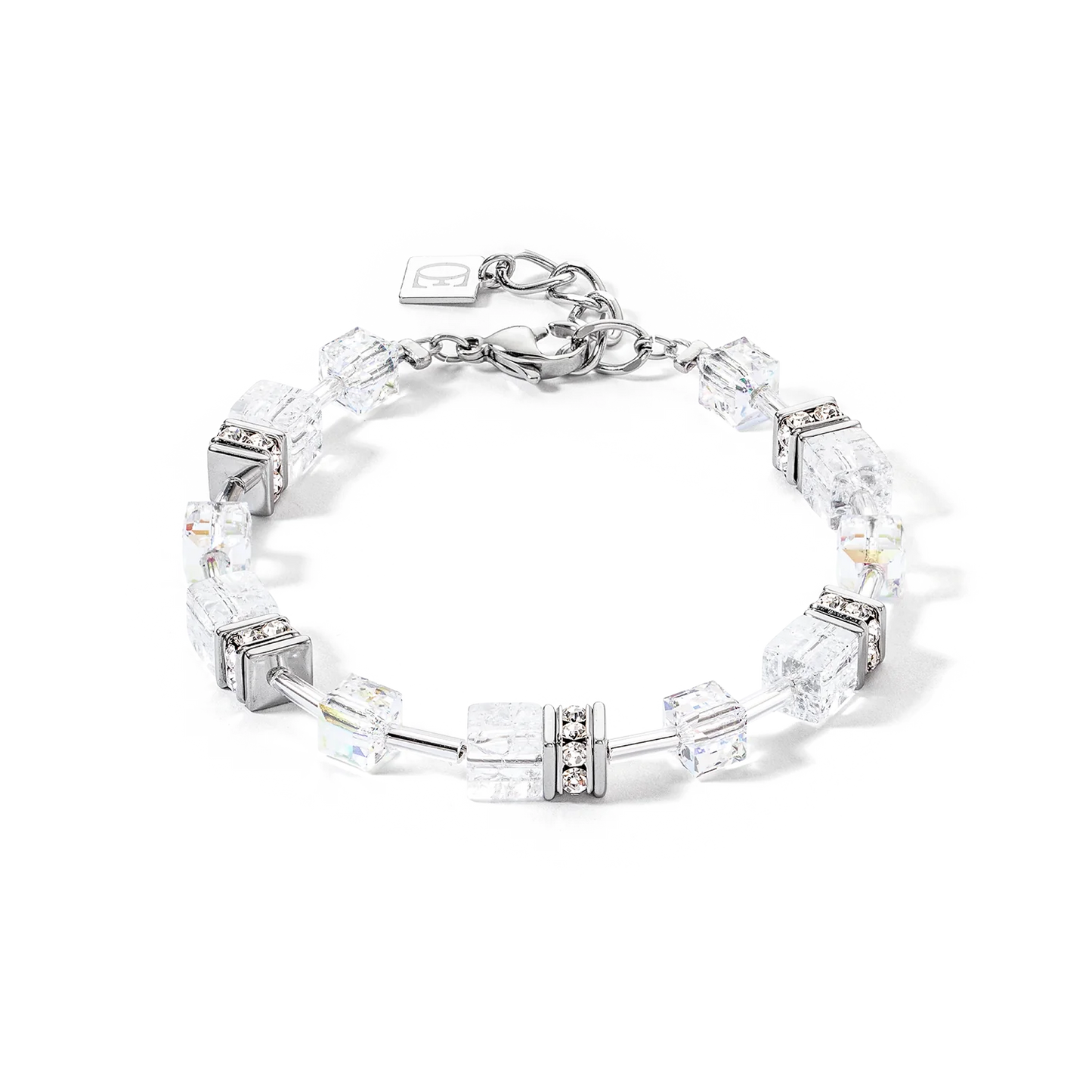 GeoCUBE® Iconic Nature bracelet silver-white