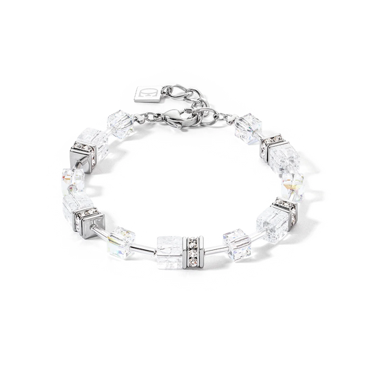 GeoCUBE® Iconic Nature bracelet silver-white