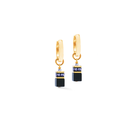 GeoCUBE® Precious Classic Hoop Blue Moon gold