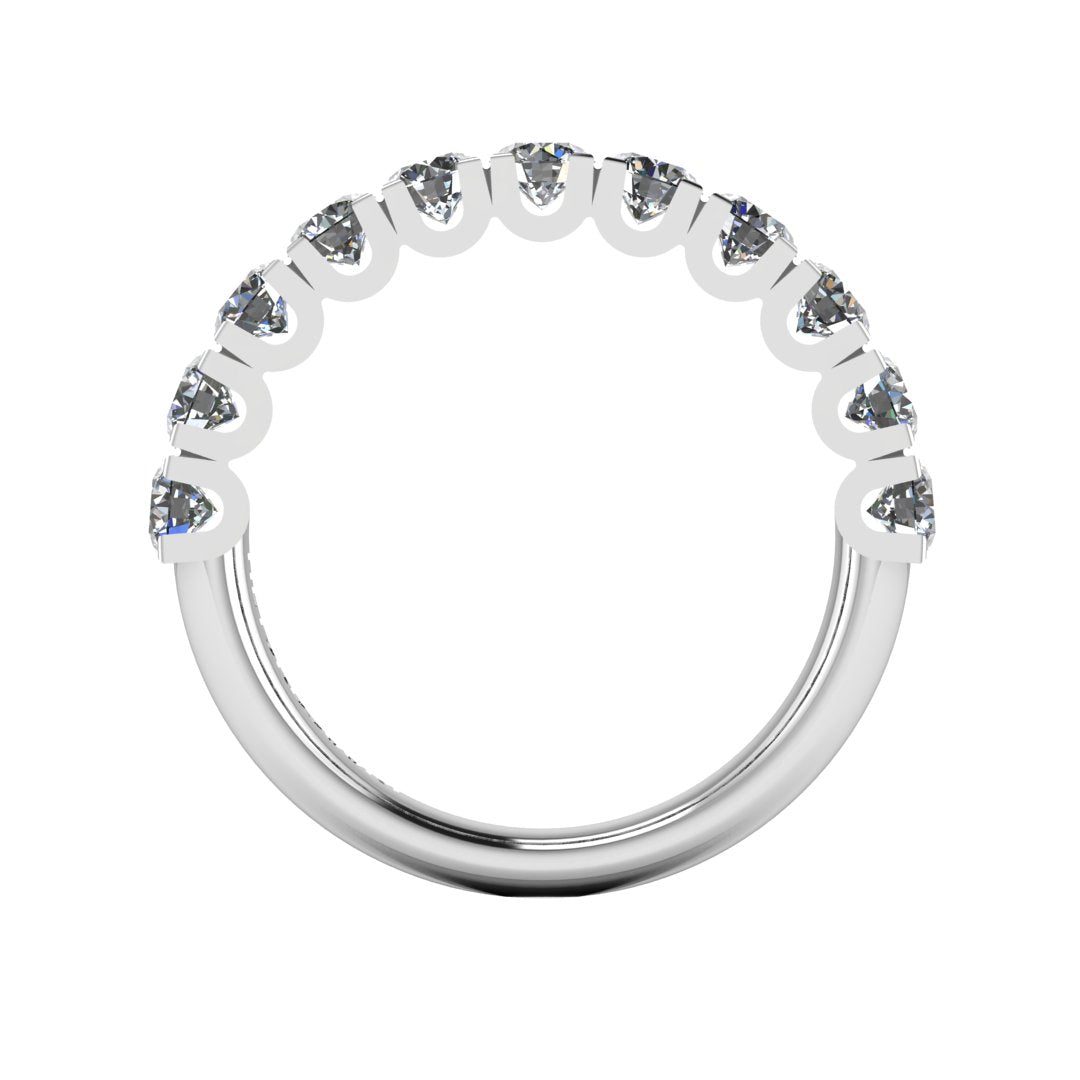 Scallop Set Diamond Band