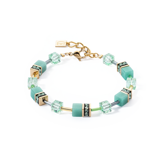 GeoCUBE® Iconic MonoGold bracelet green