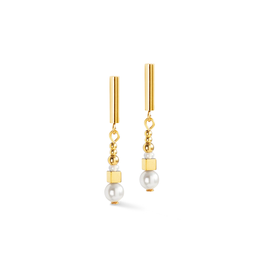 Earrings Shimmering Princess Pearls gold-white