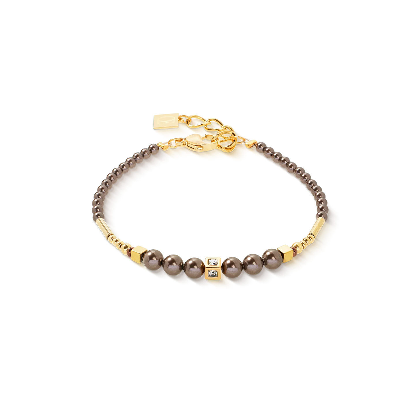 Bracelet Shimmering Princess Pearls gold-brown