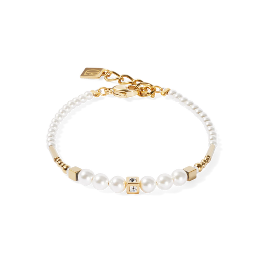Bracelet Shimmering Princess Pearls gold-white