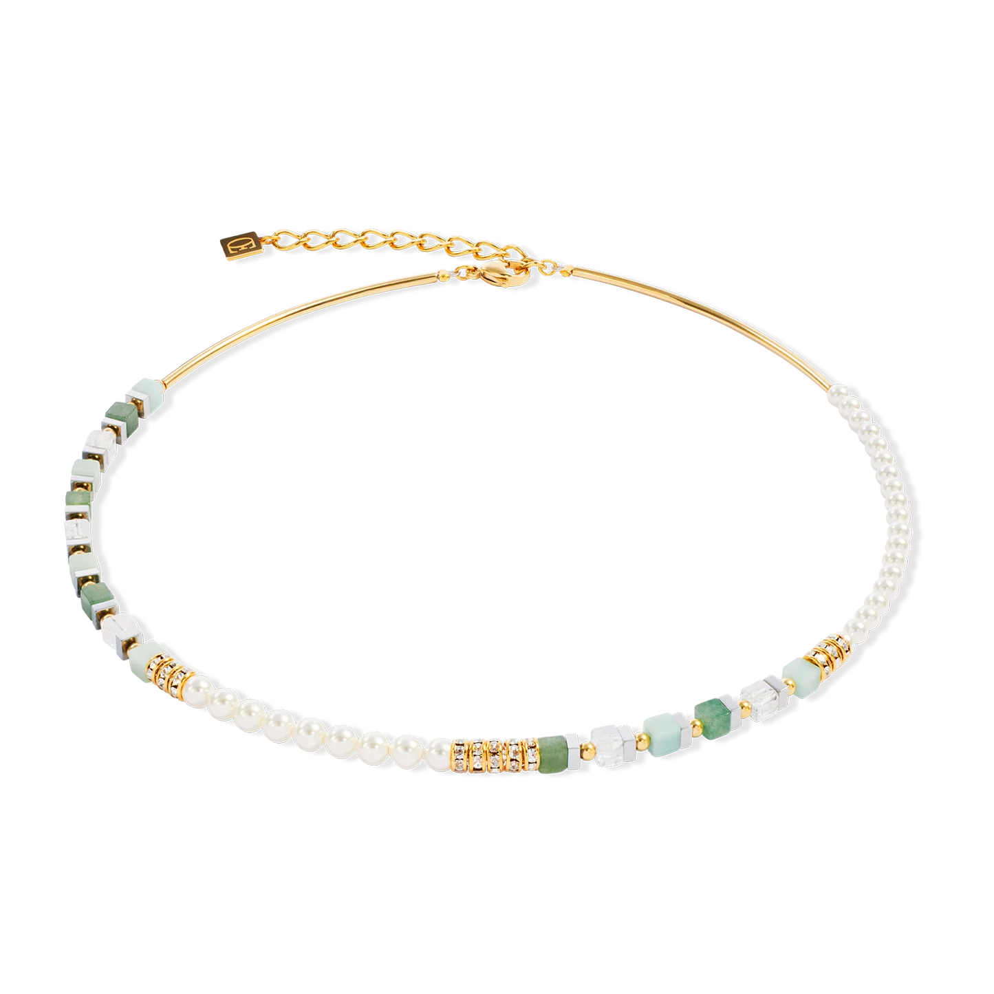 Precious Fusion Offset necklace gold-green