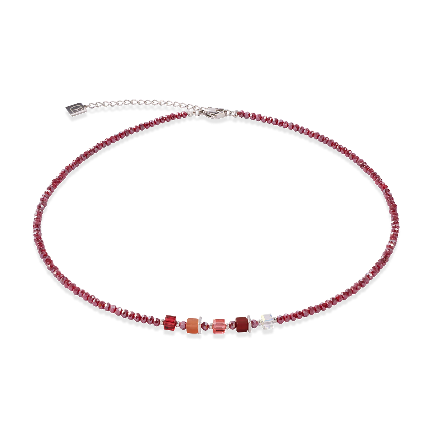 Joyful Colours Update Necklace silver-red