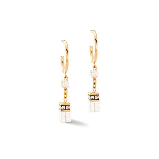 GeoCUBE® Layer hoops gold-white