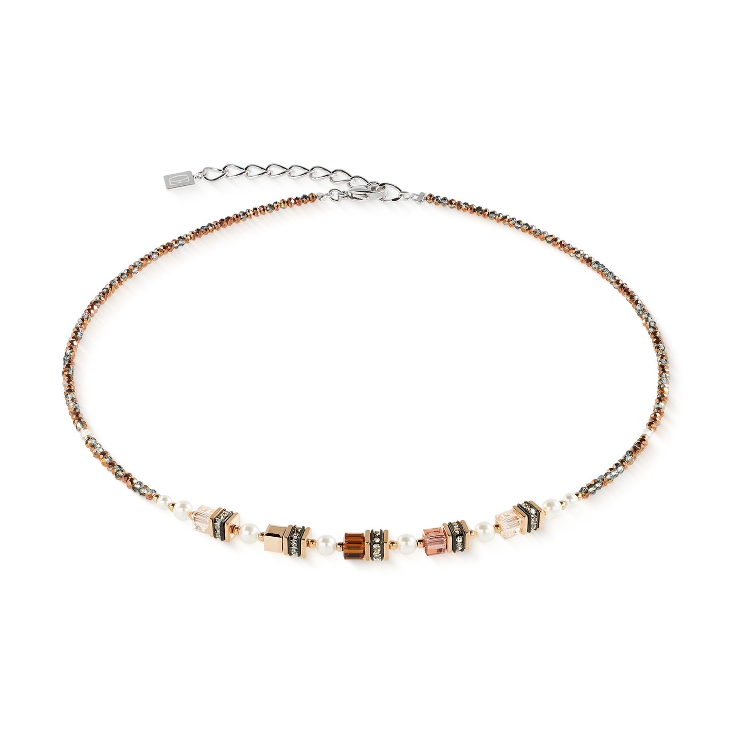 Sparkling Princess necklace Mocha Mousse