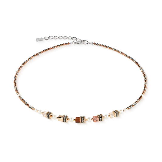 Sparkling Princess necklace Mocha Mousse
