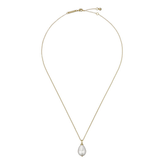 TED BAKER PARMLIA: Pearly Chain Pendant Necklace Gold Tone