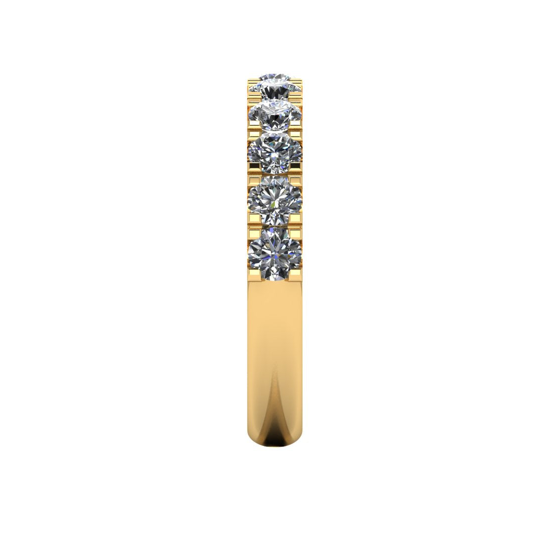 Scallop Set Diamond Band