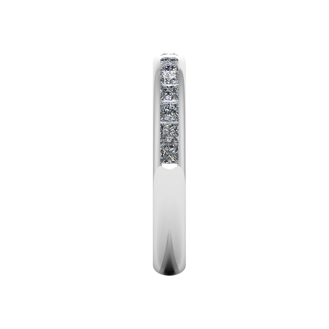 Princess Cut Channel Set Diamond Band