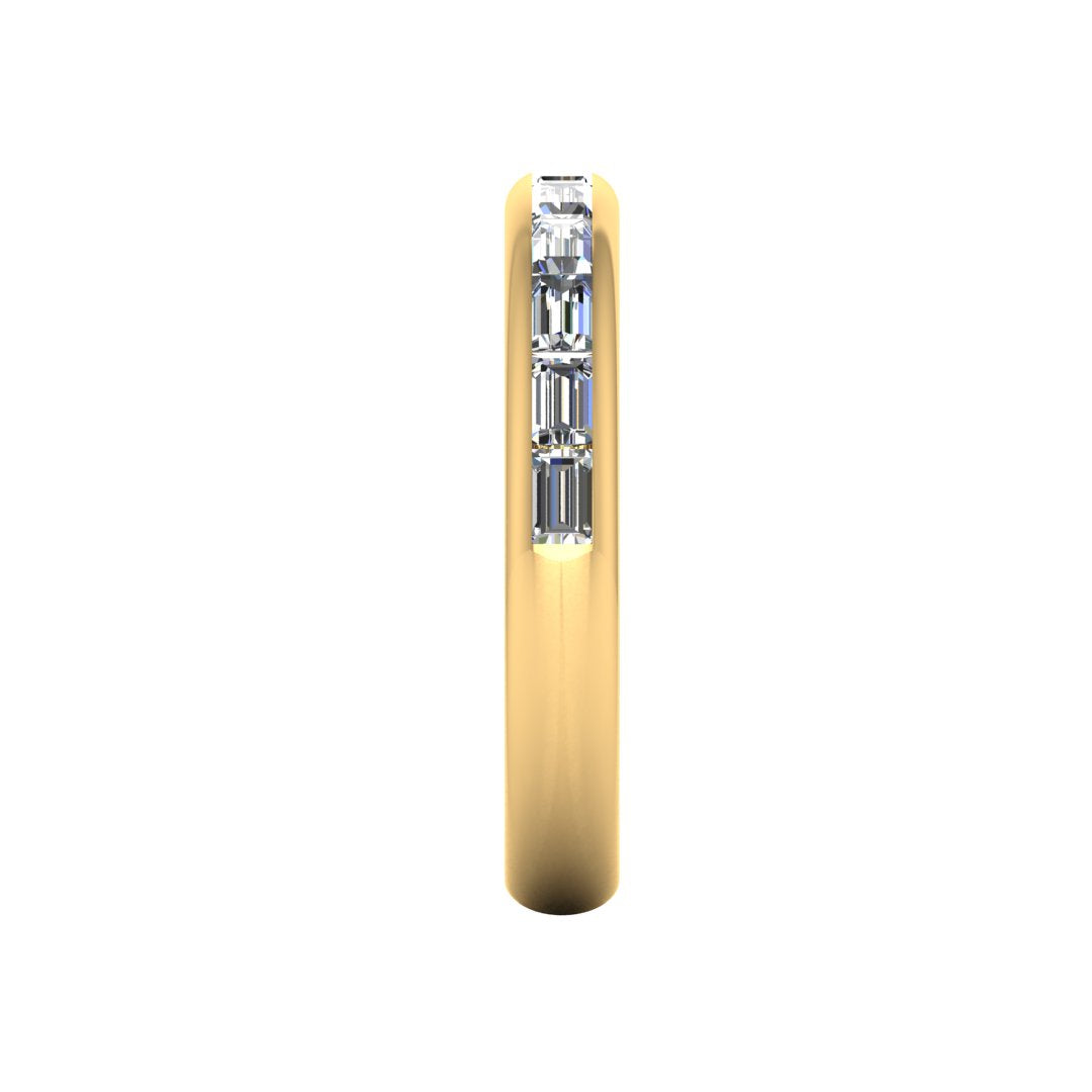 Channel Set Baguette Diamond Band