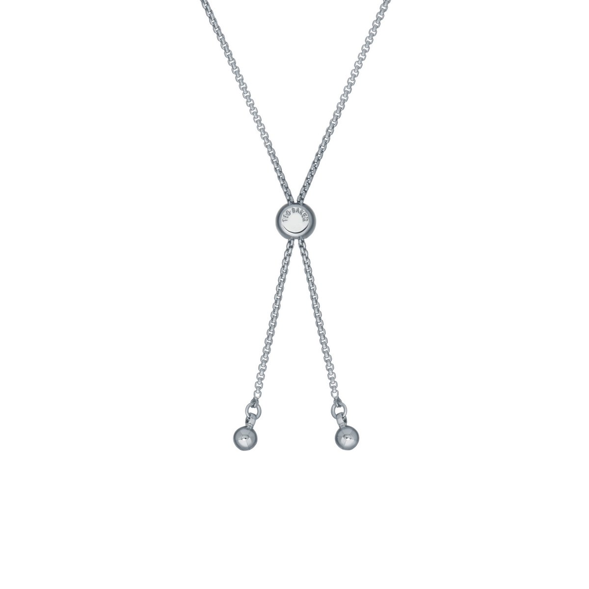 TED BAKER MELRAH Icon Silver Tone Crystal Slider Bracelet