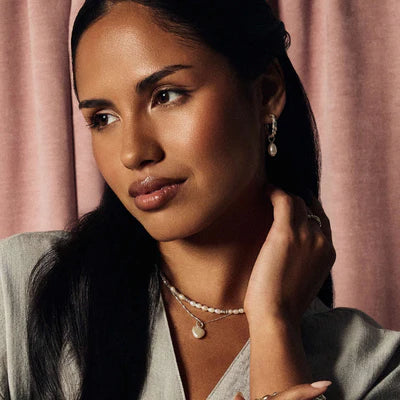 Twisted Rope Chain Lucky Pearl Necklace