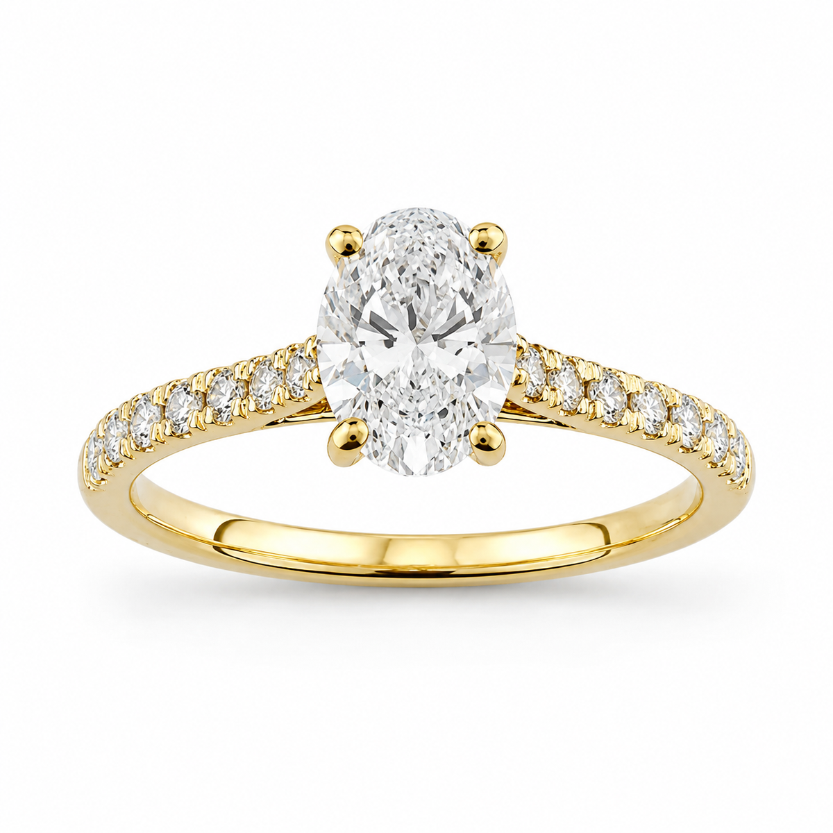 *SPECIAL OFFER* 9ct Gold Oval Cut Lab Diamond Ring