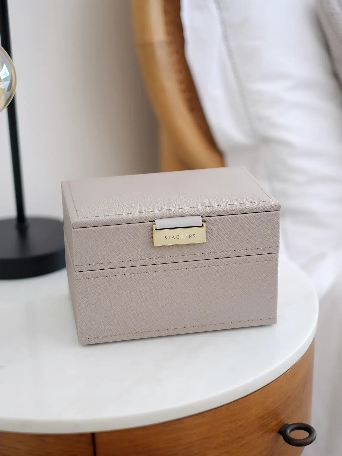 Stackers Taupe Mini Jewellery Box Set