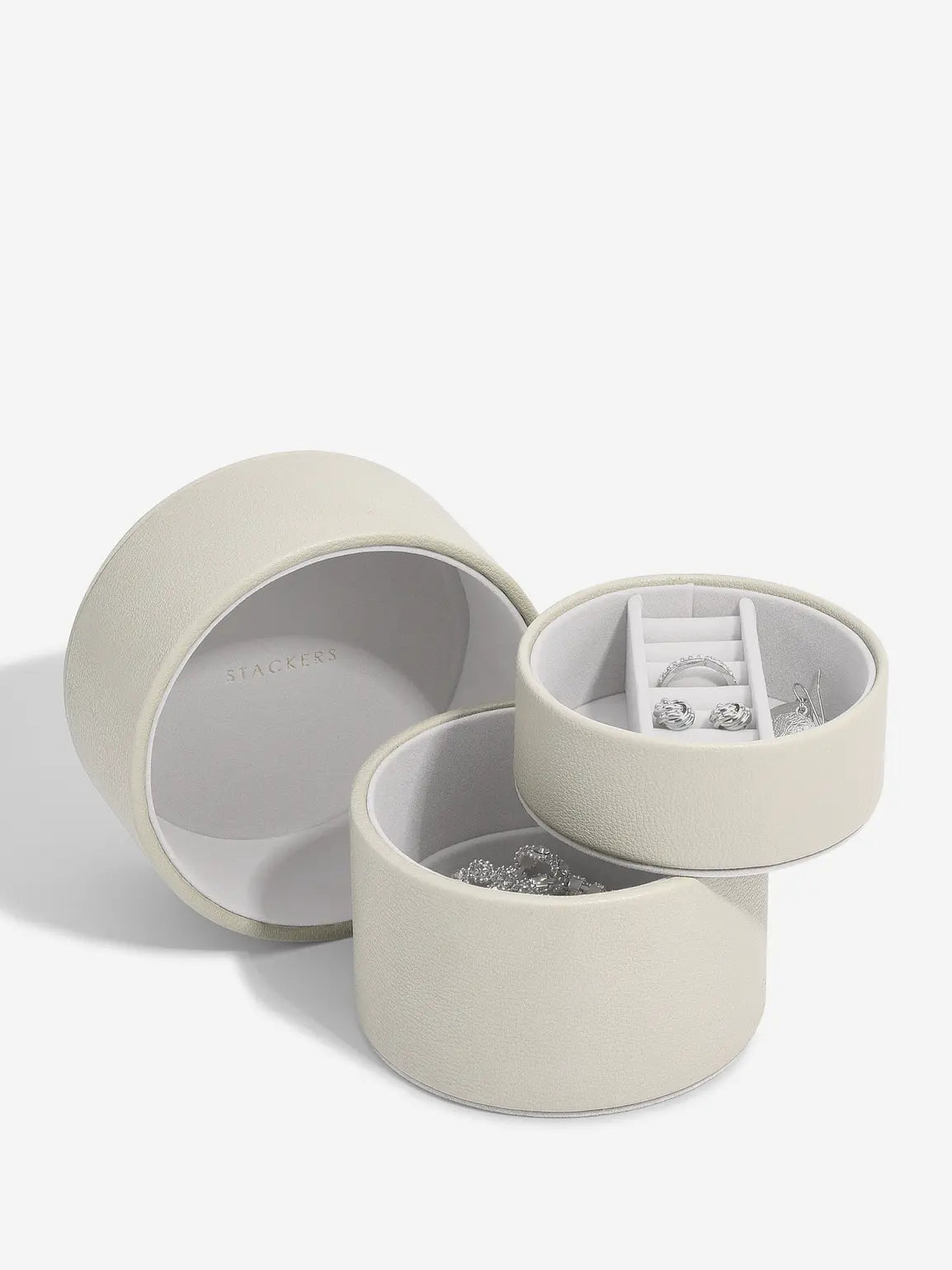 Stackers Oatmeal Bedside Jewellery Box Pod