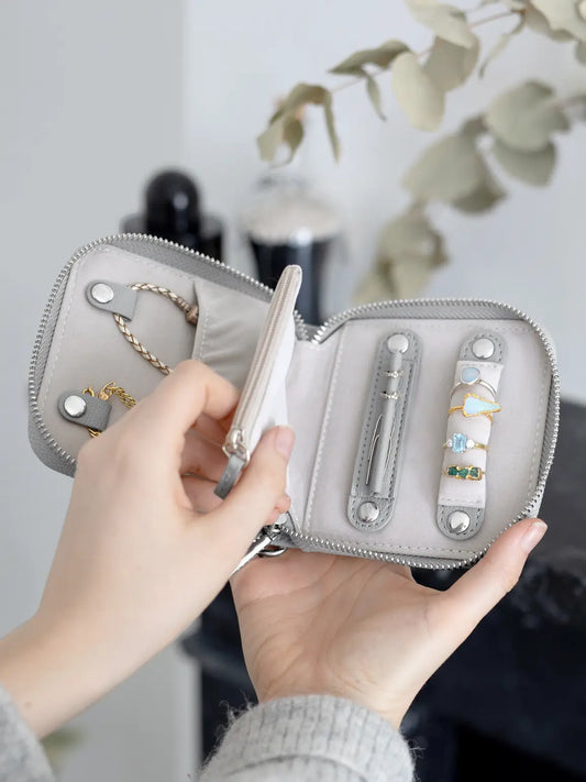 Stackers Pebble Grey Jewellery Roll
