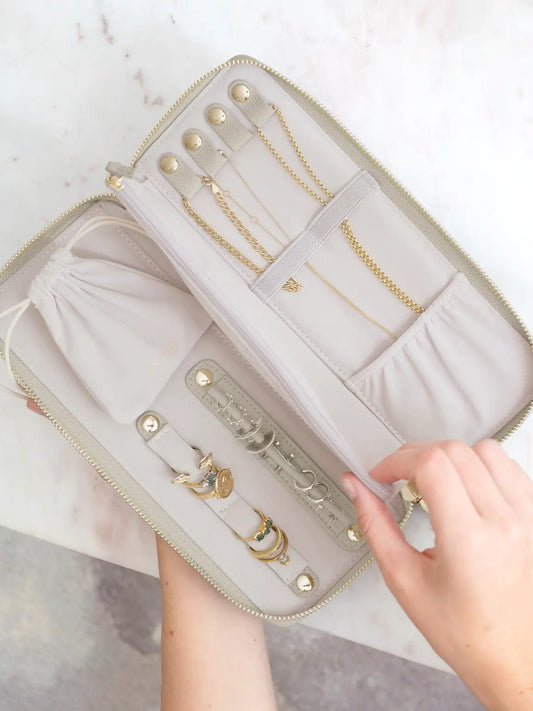 Jewellery Roll - Oatmeal