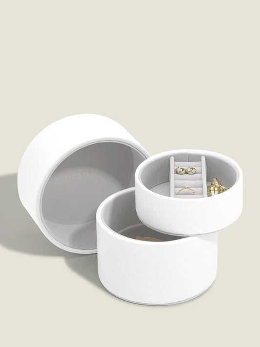 Bedside Jewellery Box Pod - White