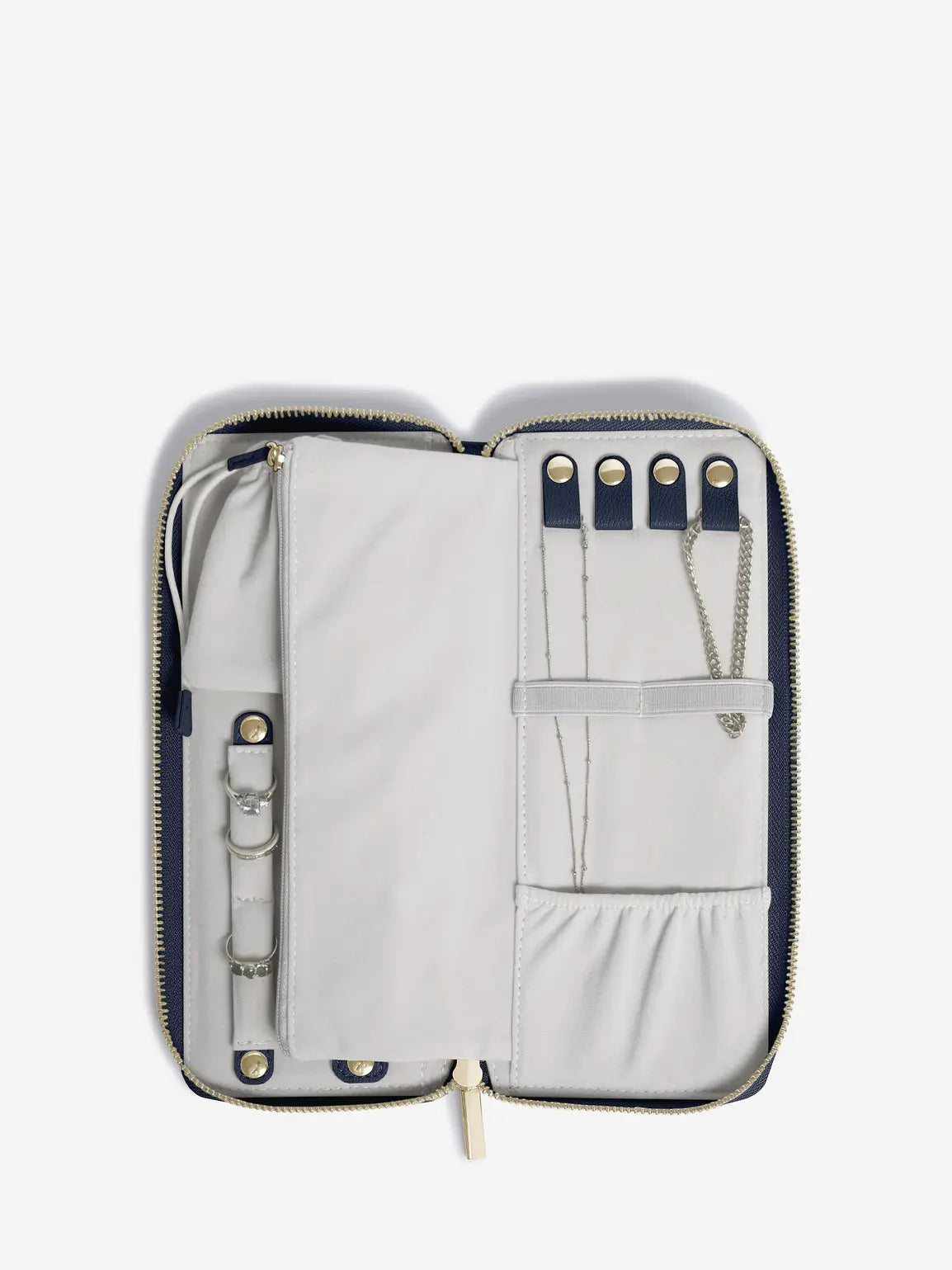 Jewellery Roll - Navy Blue